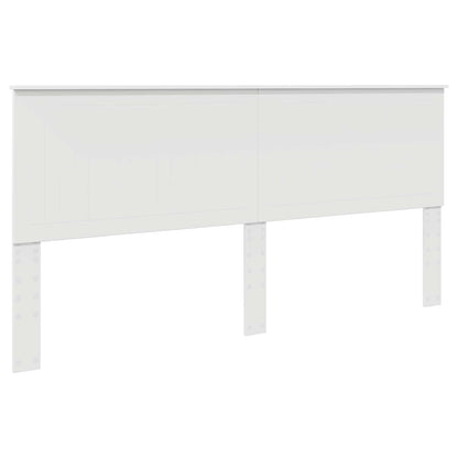 Testiera con testiera Bianco 200 cm Legno multistrato