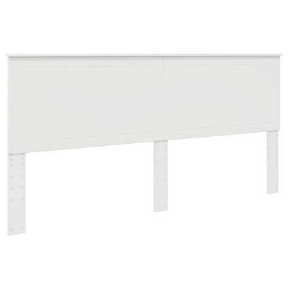 Testiera con testiera Bianco Lucido 200 cm Legno multistrato