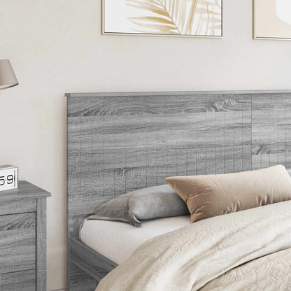 Testiera con testiera Grigio Sonoma 200 cm Legno multistrato
