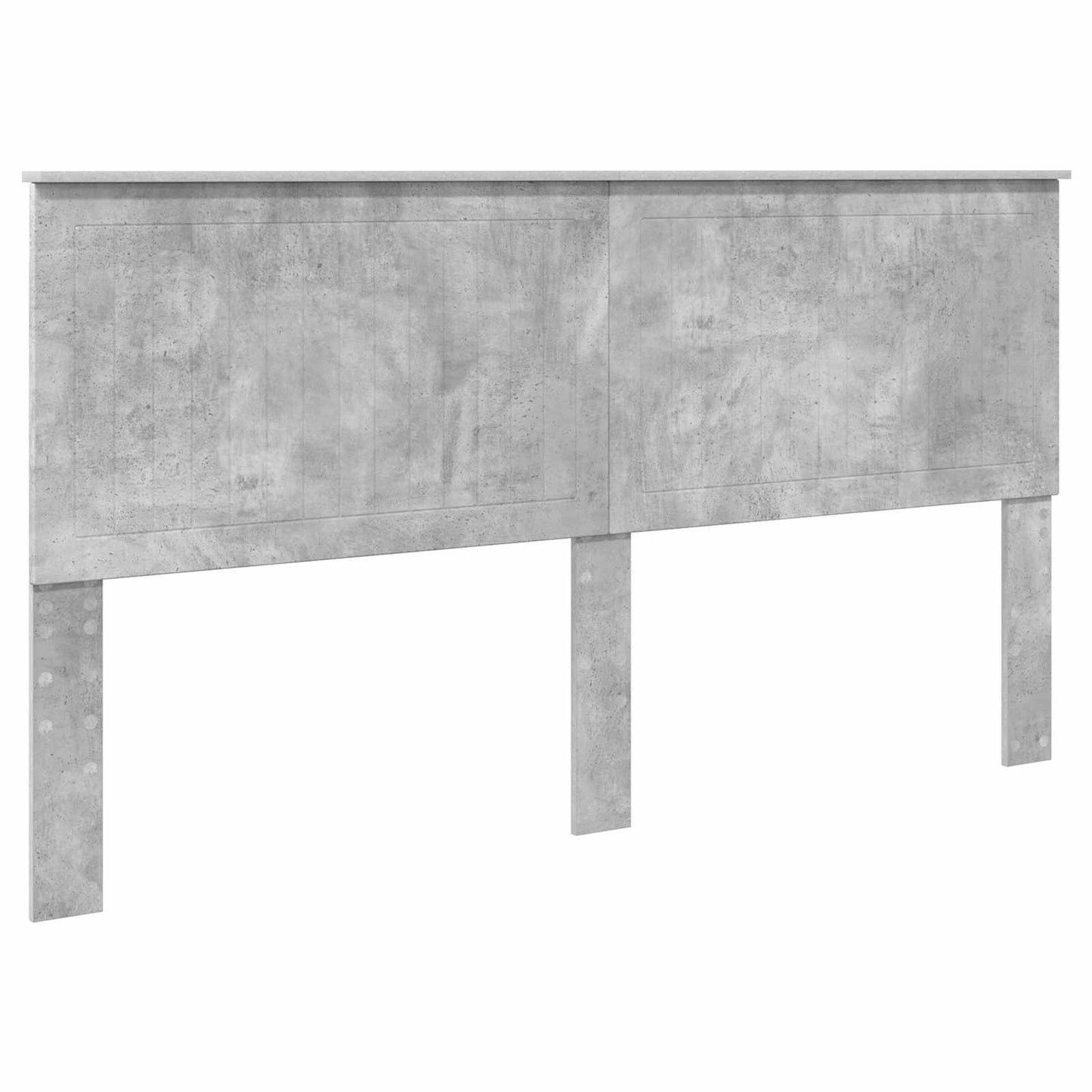 Testiera con testiera Grigio cemento 180 cm Legno multistrato