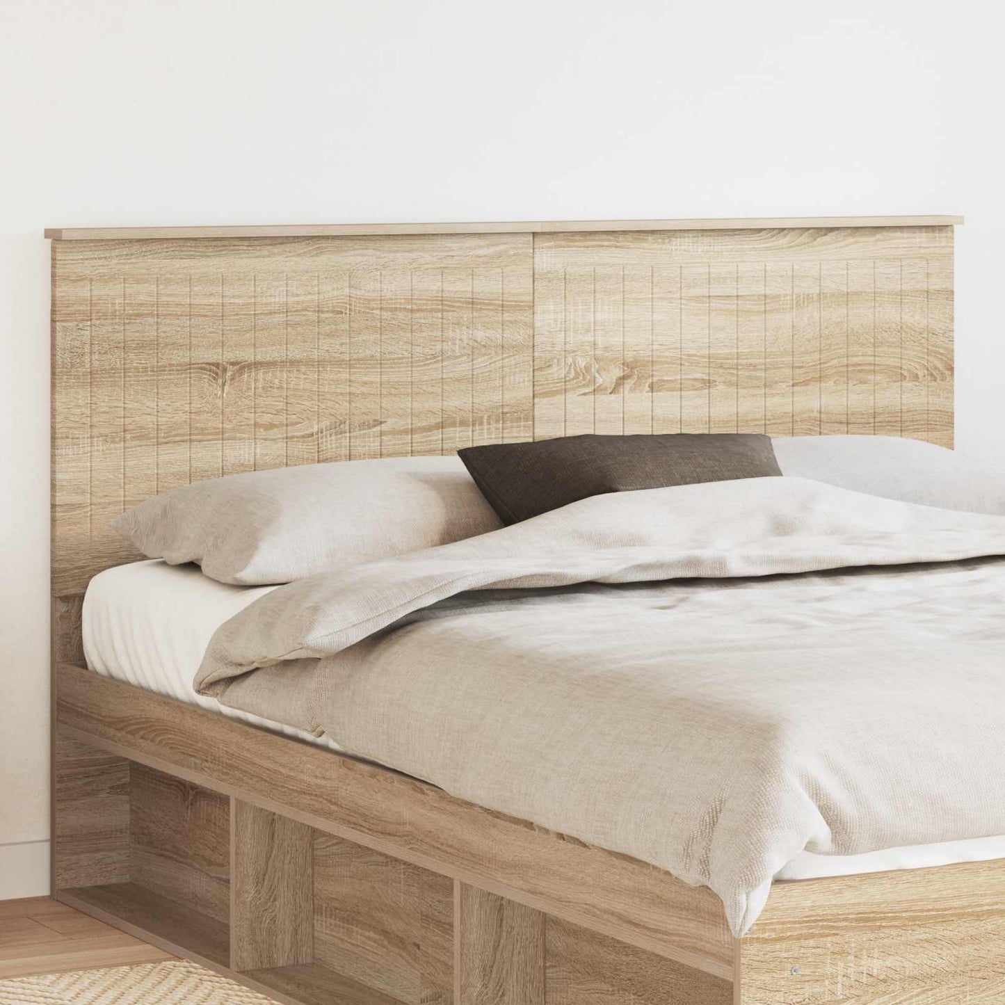 Testiera con testiera Rovere Sonoma 160 cm Legno multistrato