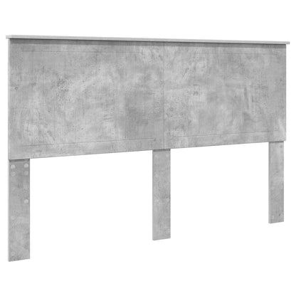Testiera con testiera Grigio cemento 160 cm Legno multistrato