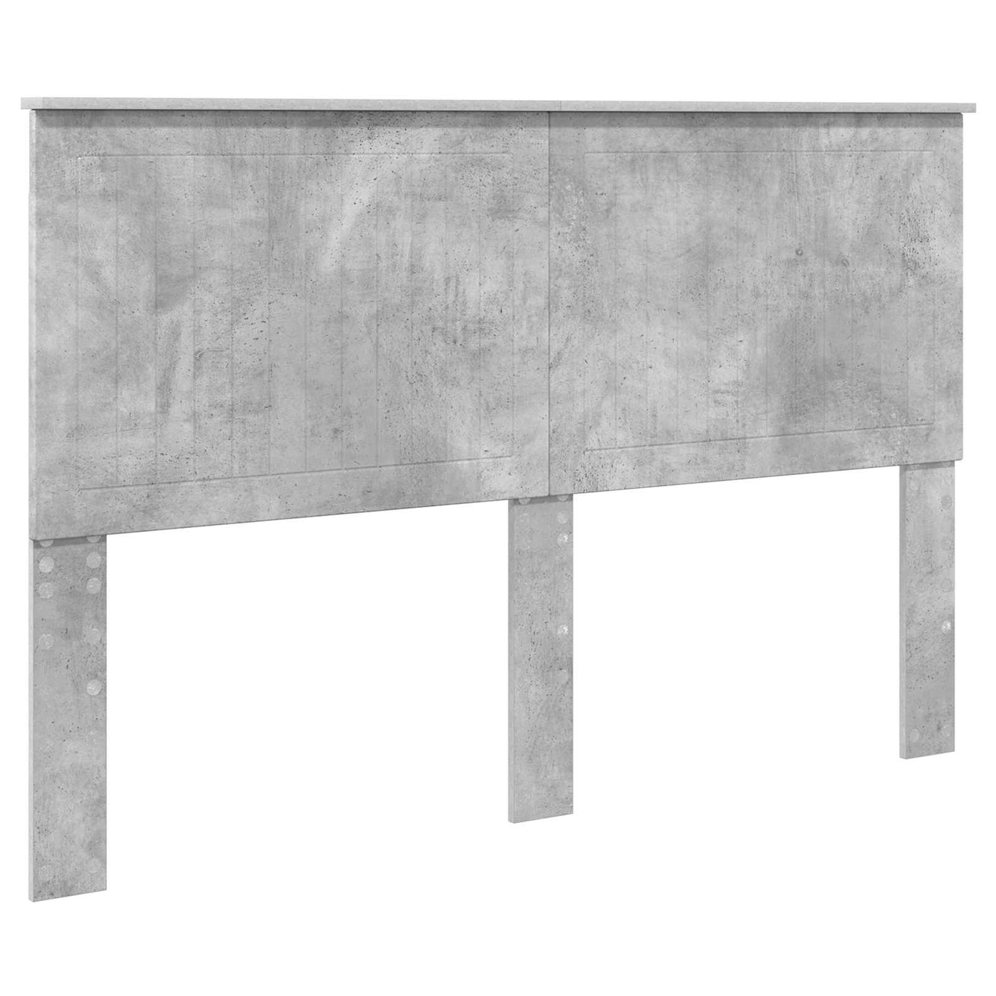 Testiera con testiera Grigio cemento 150 cm Legno multistrato