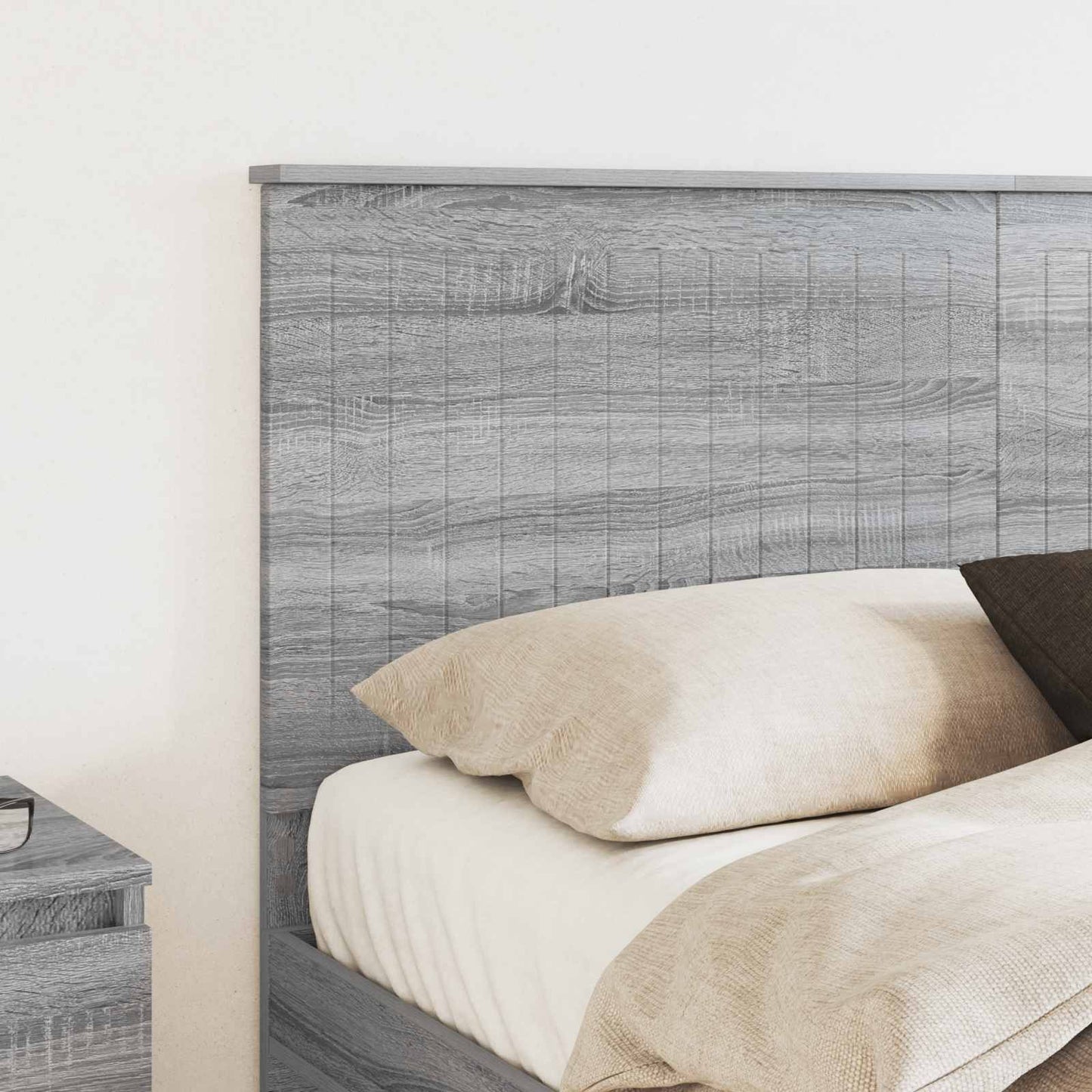 Testiera con testiera Grigio Sonoma 150 cm Legno multistrato