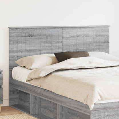 Testiera con testiera Grigio Sonoma 150 cm Legno multistrato