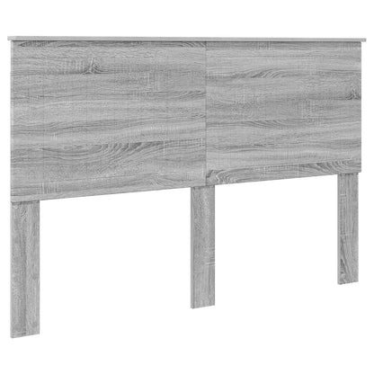 Testiera con testiera Grigio Sonoma 150 cm Legno multistrato