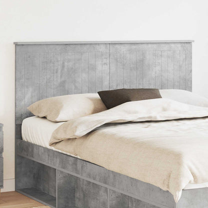 Testiera con testiera Grigio cemento 140 cm Legno multistrato