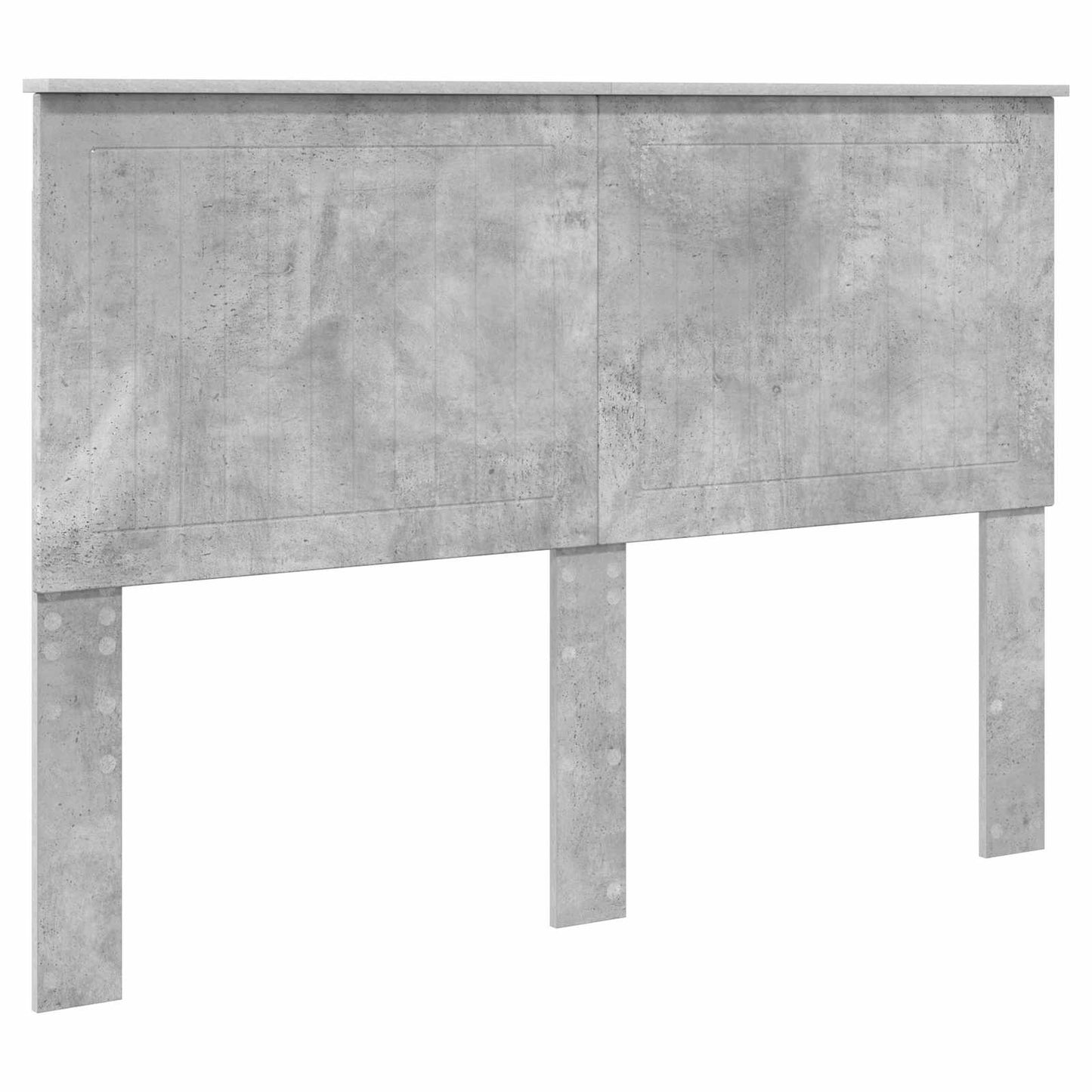 Testiera con testiera Grigio cemento 140 cm Legno multistrato