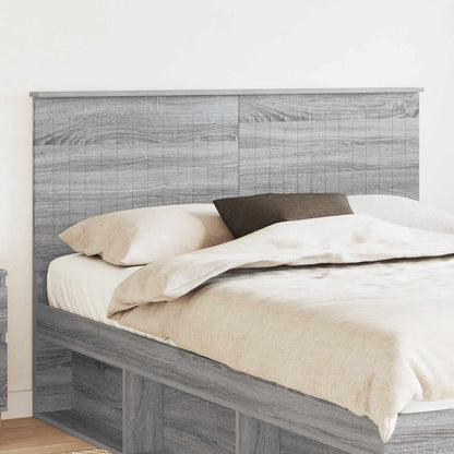 Testiera con testiera Grigio Sonoma 140 cm Legno multistrato