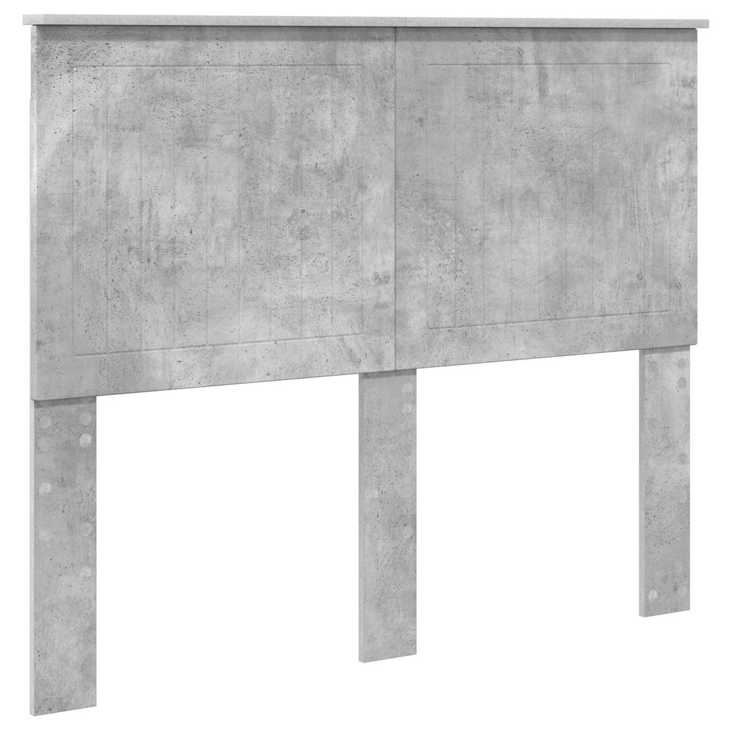 Testiera con testiera Grigio cemento 135 cm Legno multistrato