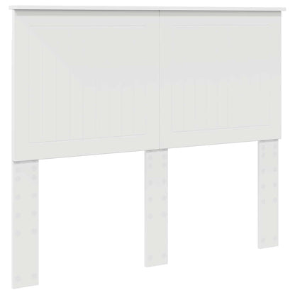 Testiera con testiera Bianco 120 cm Legno multistrato