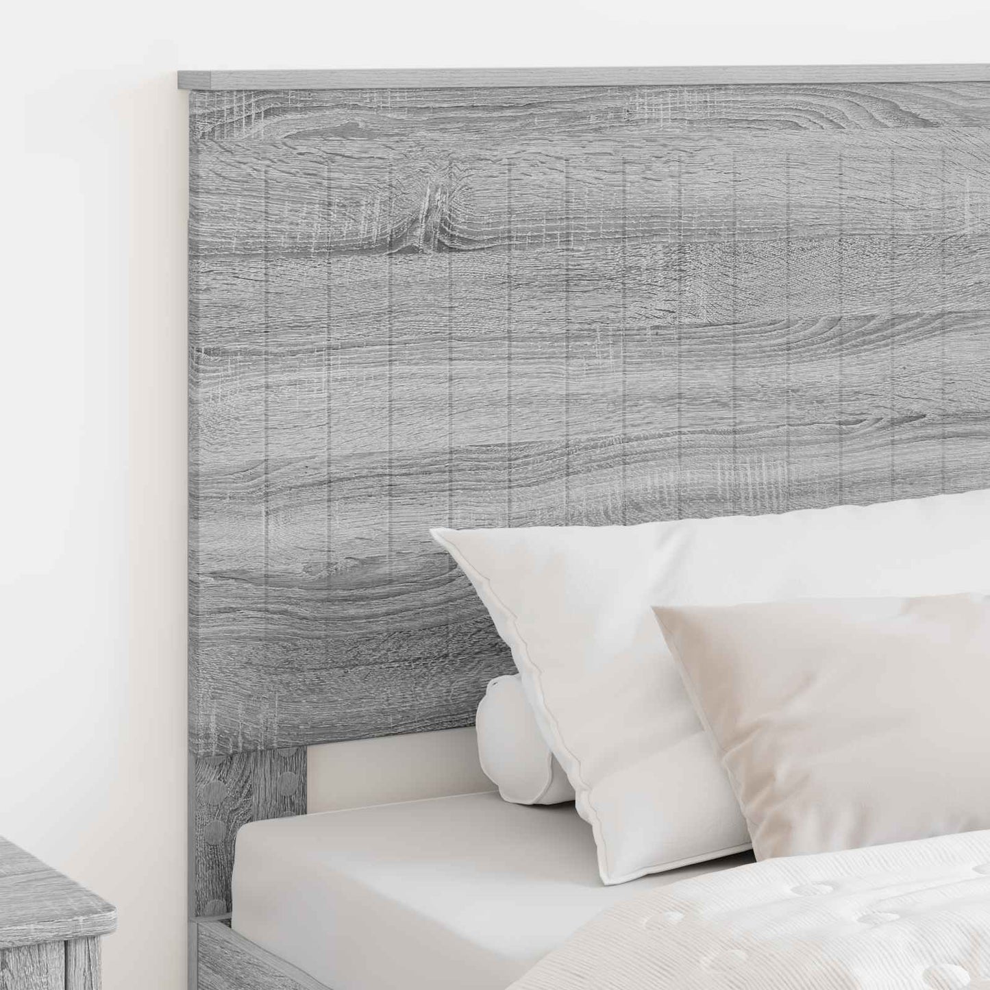 Testiera con testiera Grigio Sonoma 100 cm Legno multistrato