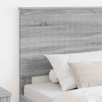Testiera con testiera Grigio Sonoma 100 cm Legno multistrato