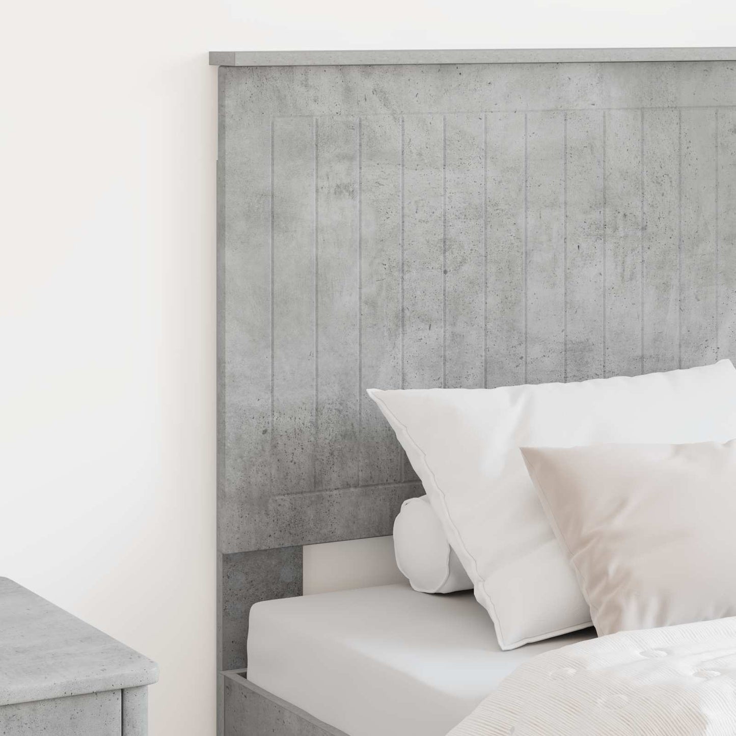 Testiera con testiera Grigio cemento 80 cm Legno multistrato