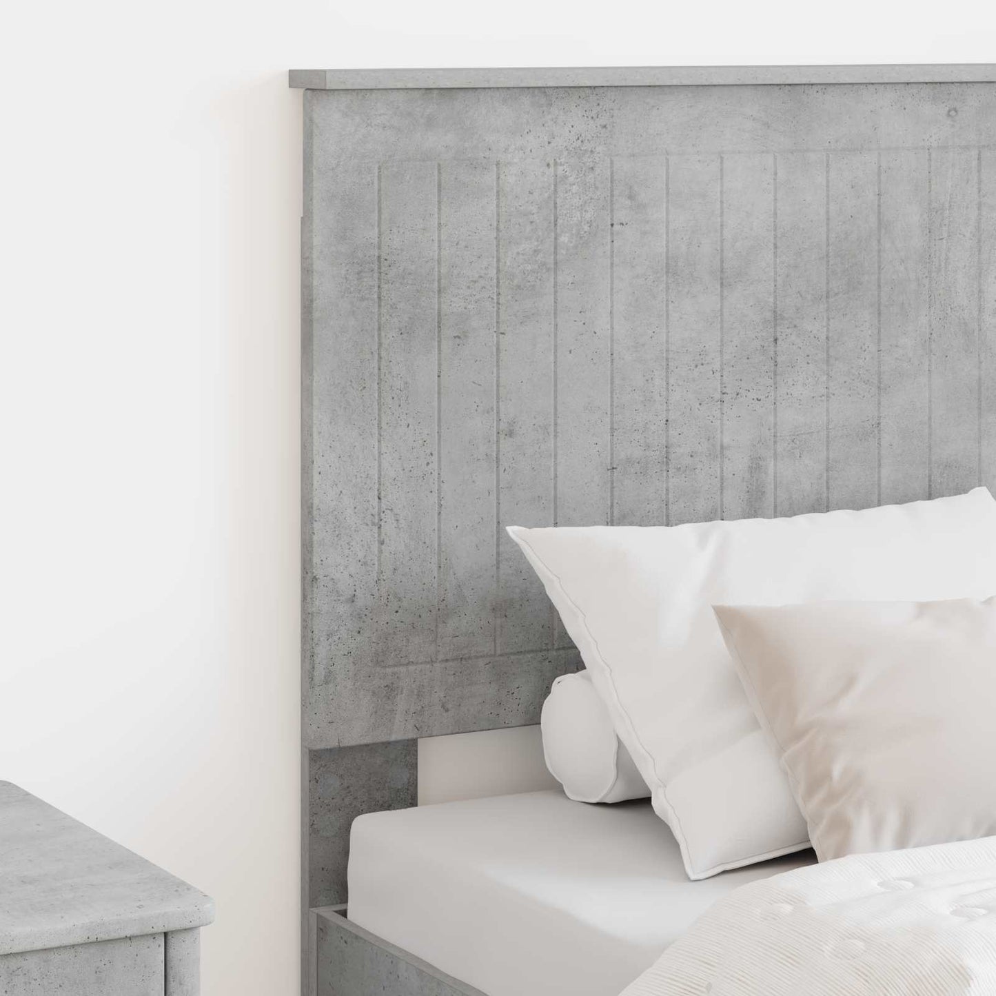 Testiera con testiera Grigio cemento 75 cm Legno multistrato