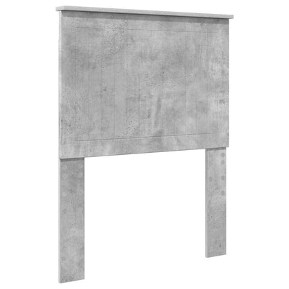 Testiera con testiera Grigio cemento 75 cm Legno multistrato