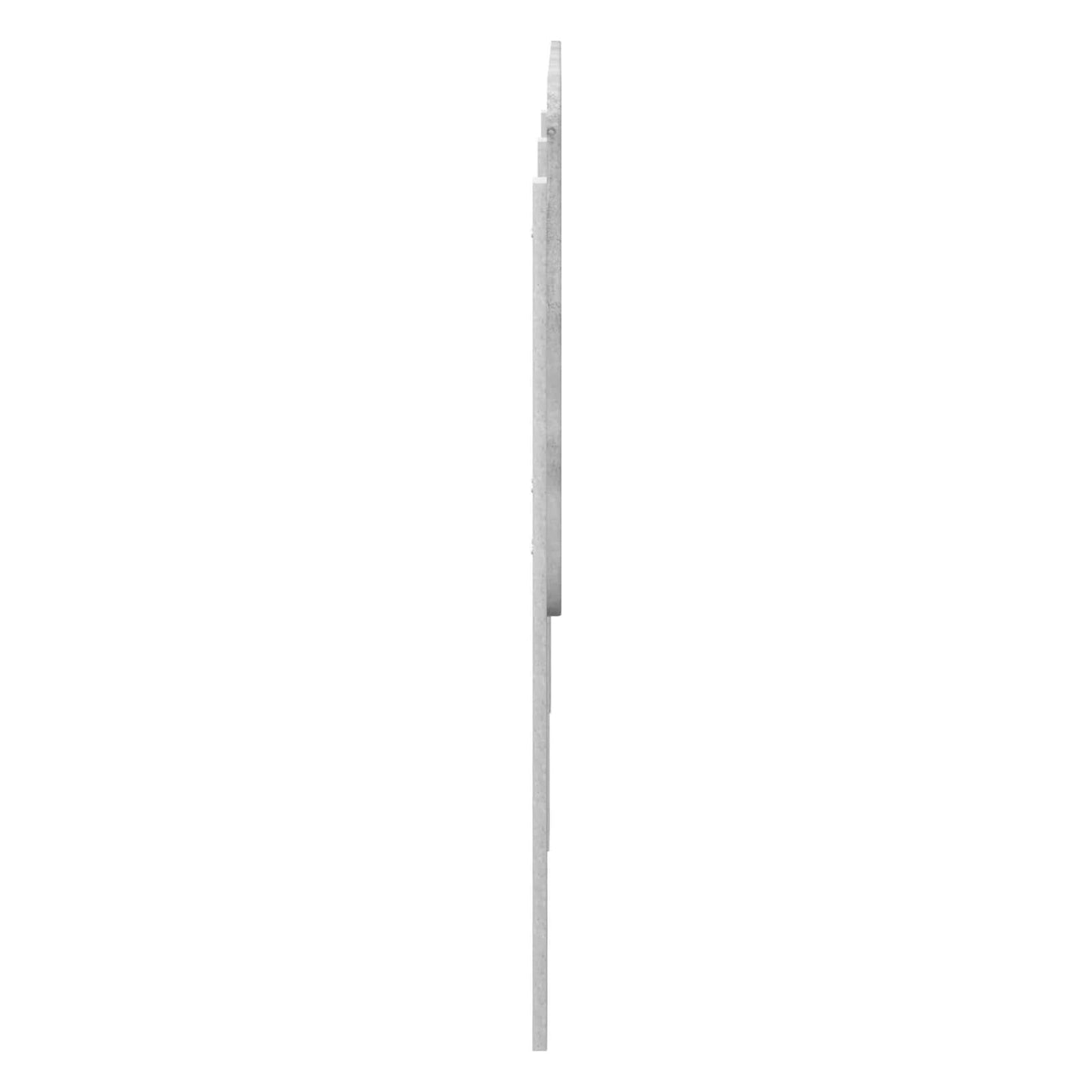 Testiera Grigio cemento 180 cm Legno multistrato
