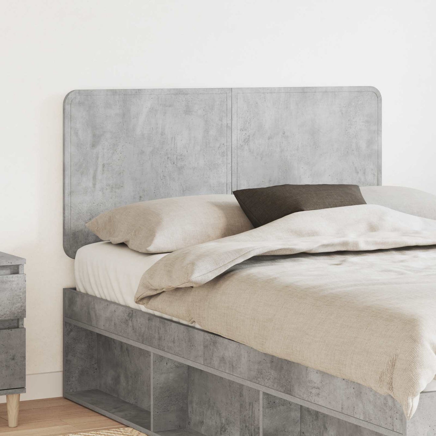 Testiera Grigio cemento 120 cm Legno multistrato