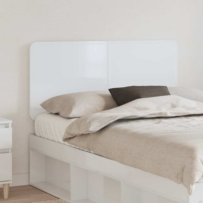 Testiera Bianco Lucido 120 cm Legno multistrato