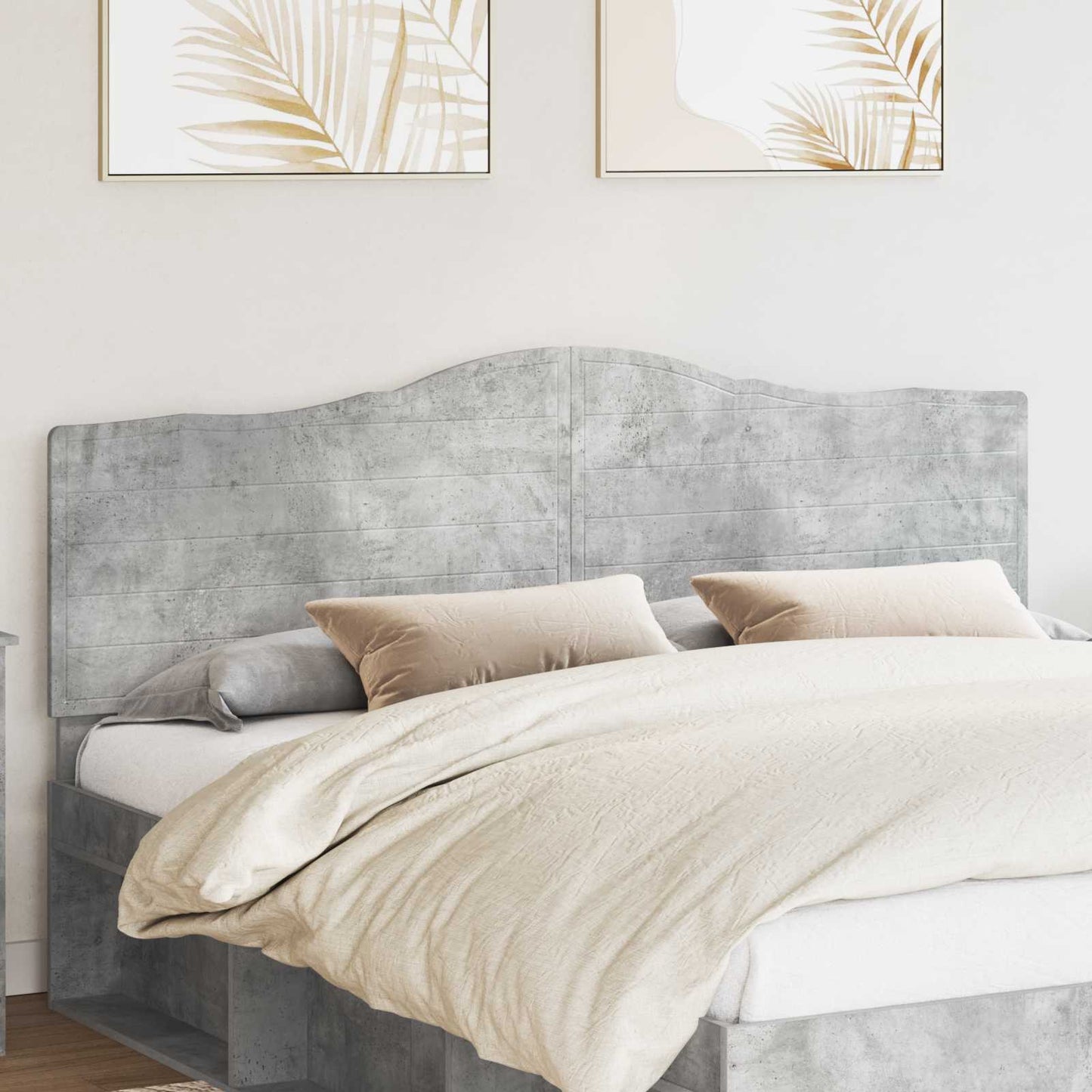Testiera Grigio cemento 180 cm Legno multistrato