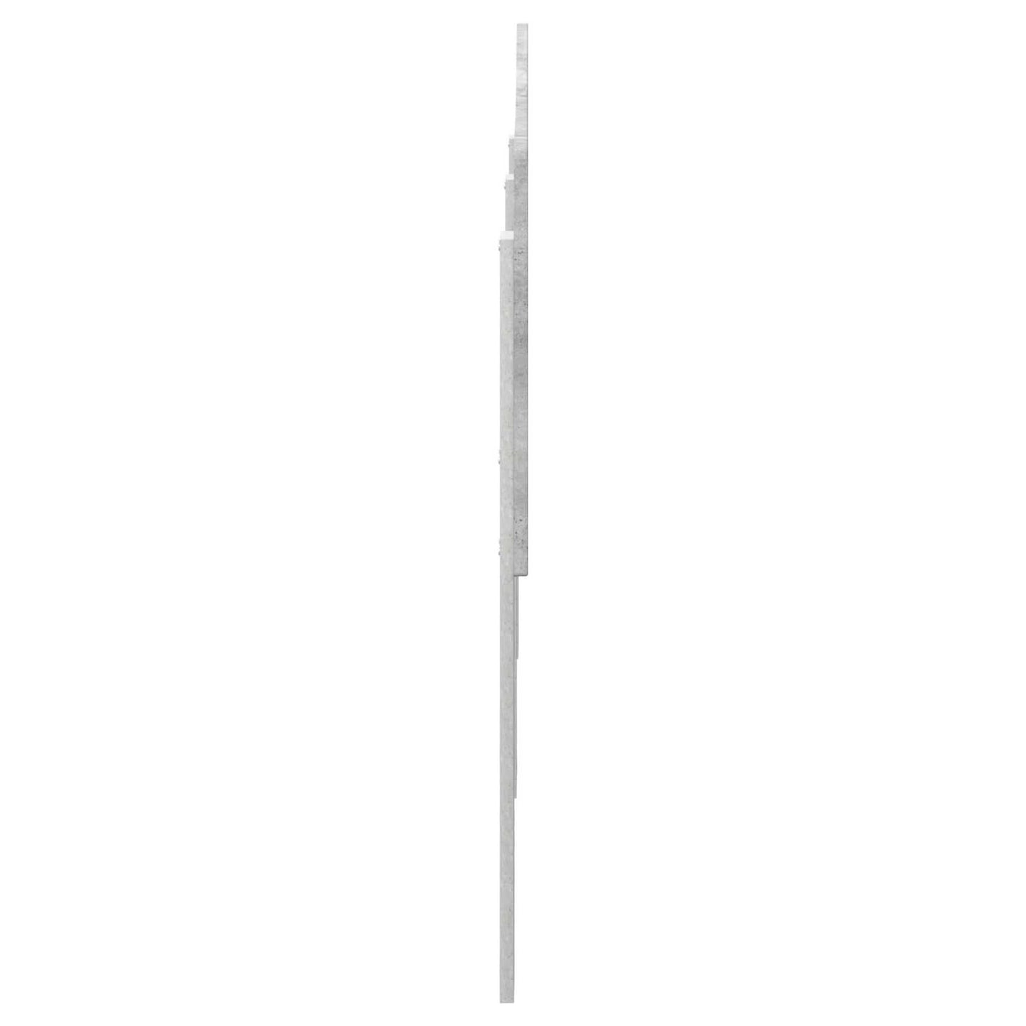 Testiera Grigio cemento 180 cm Legno multistrato