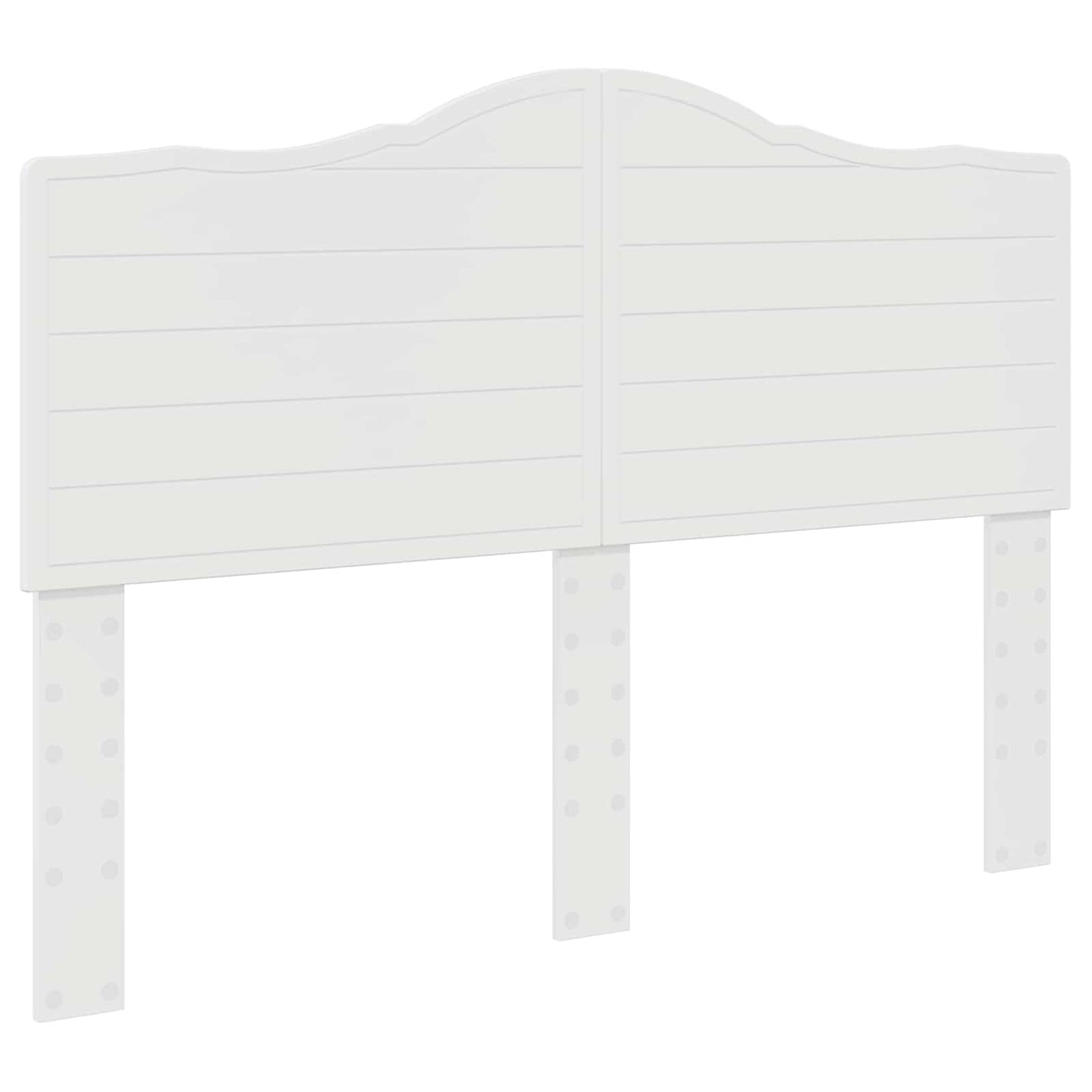 Testiera Bianco Lucido 160 cm Legno multistrato