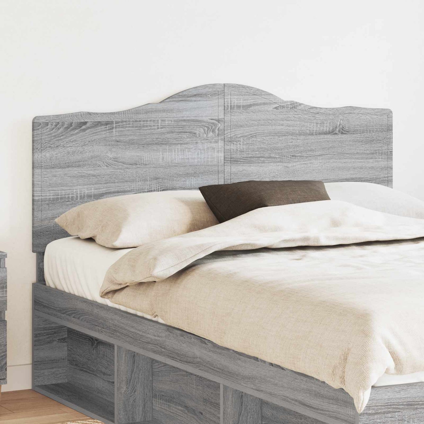 Testiera Grigio Sonoma 150 cm Legno multistrato