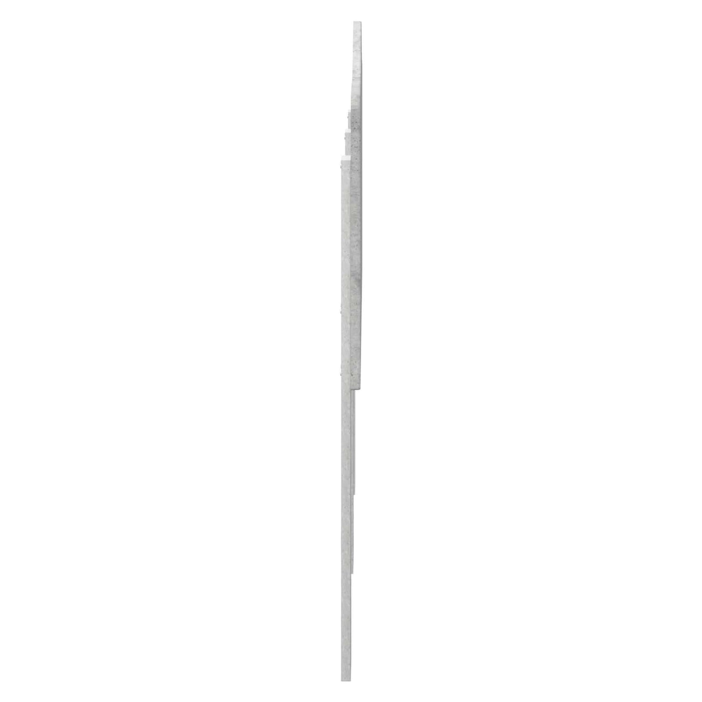 Testiera Grigio cemento 140 cm Legno multistrato