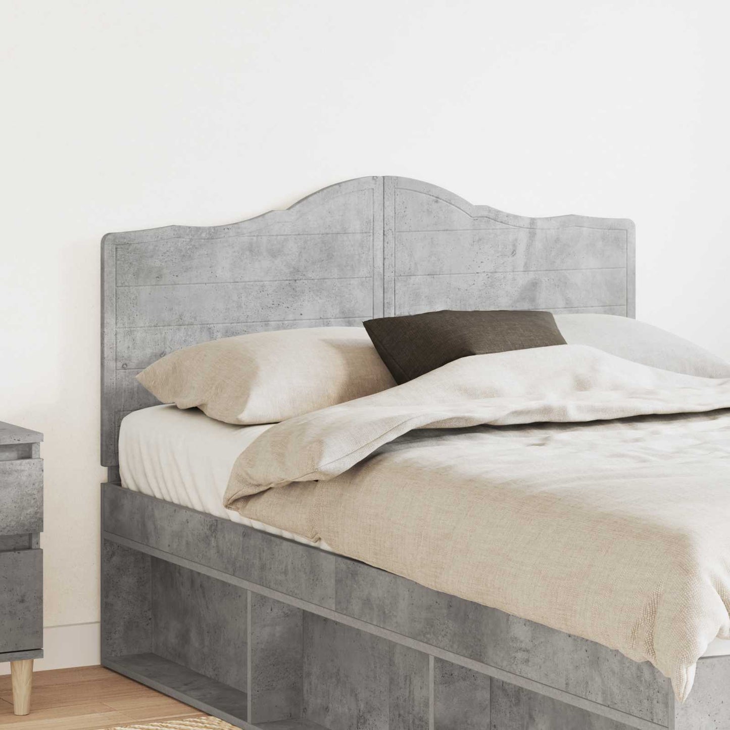 Testiera Grigio cemento 135 cm Legno multistrato