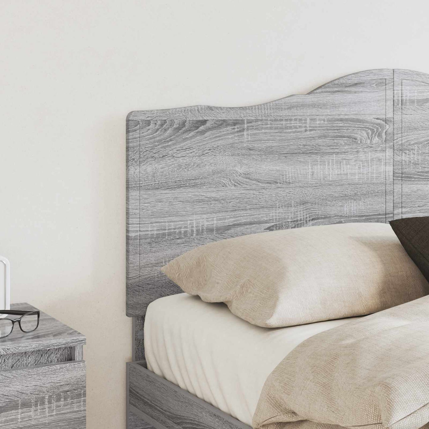 Testiera Grigio Sonoma 135 cm Legno multistrato