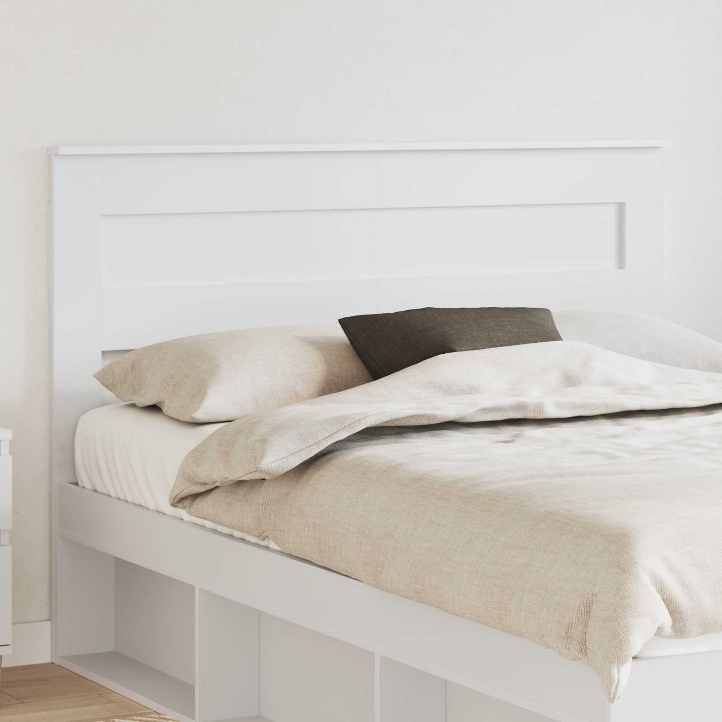 Testiera Bianco 150 cm Legno multistrato