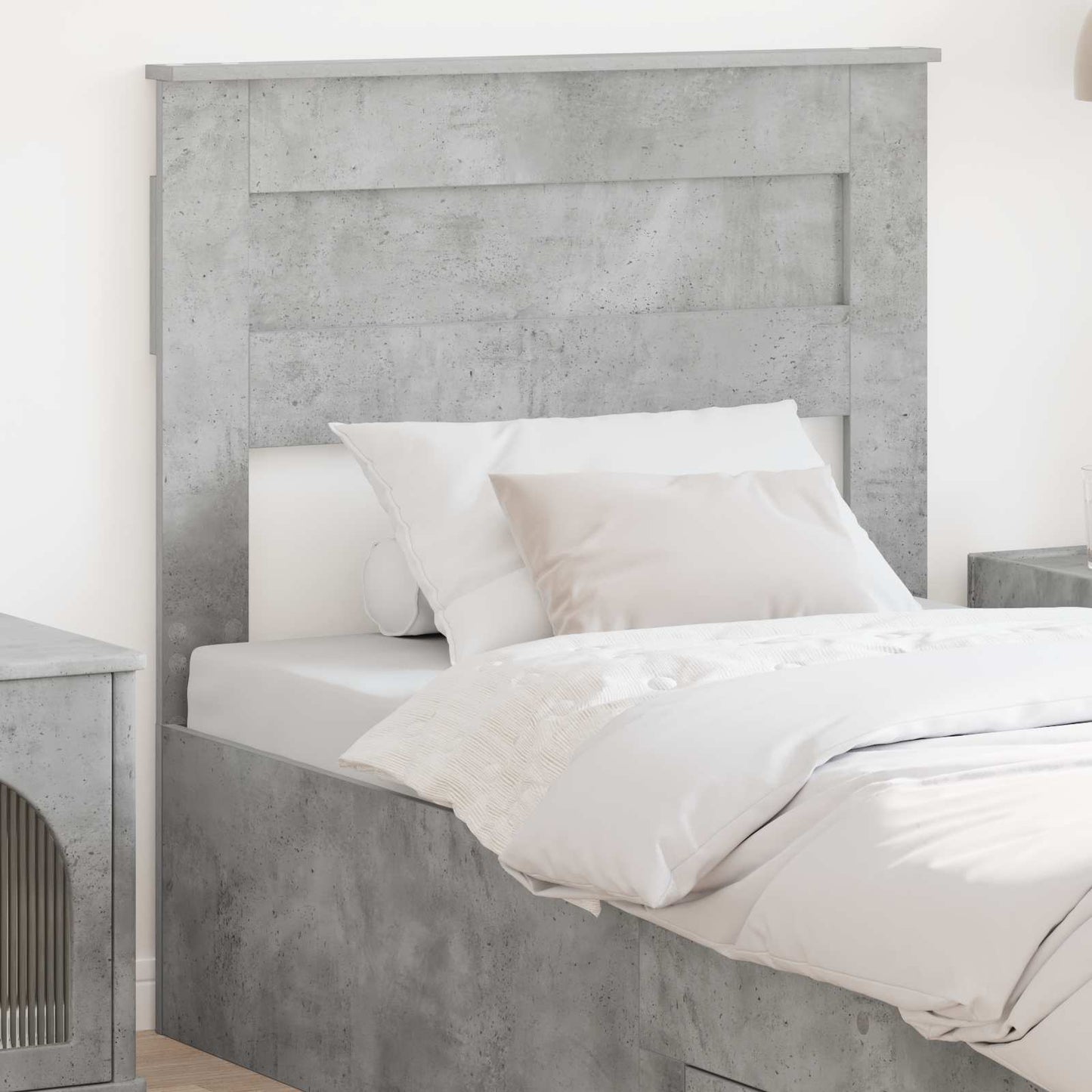Testiera Grigio cemento 100 cm Legno multistrato