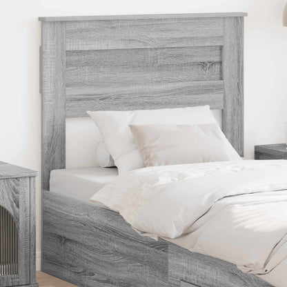Testiera Grigio Sonoma 90 cm Legno multistrato