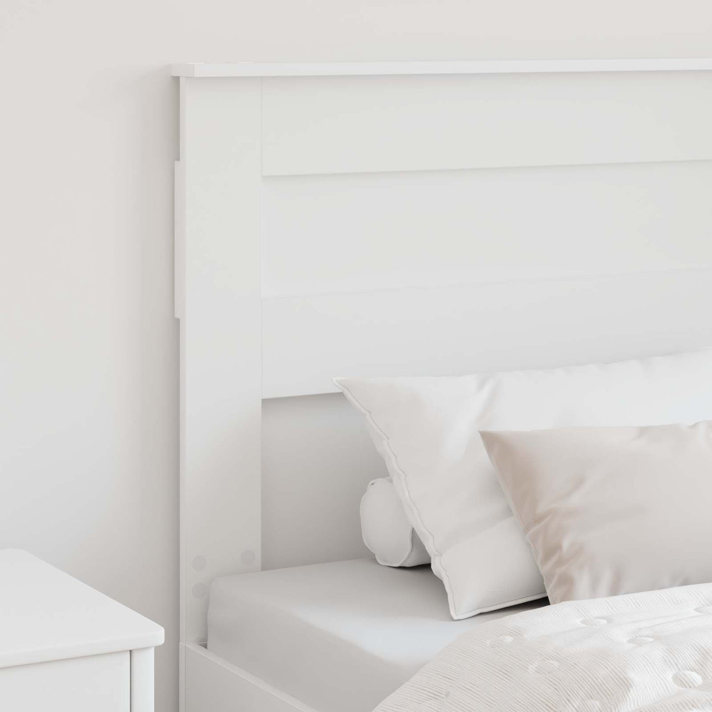 Testiera Bianco 75 cm Legno multistrato