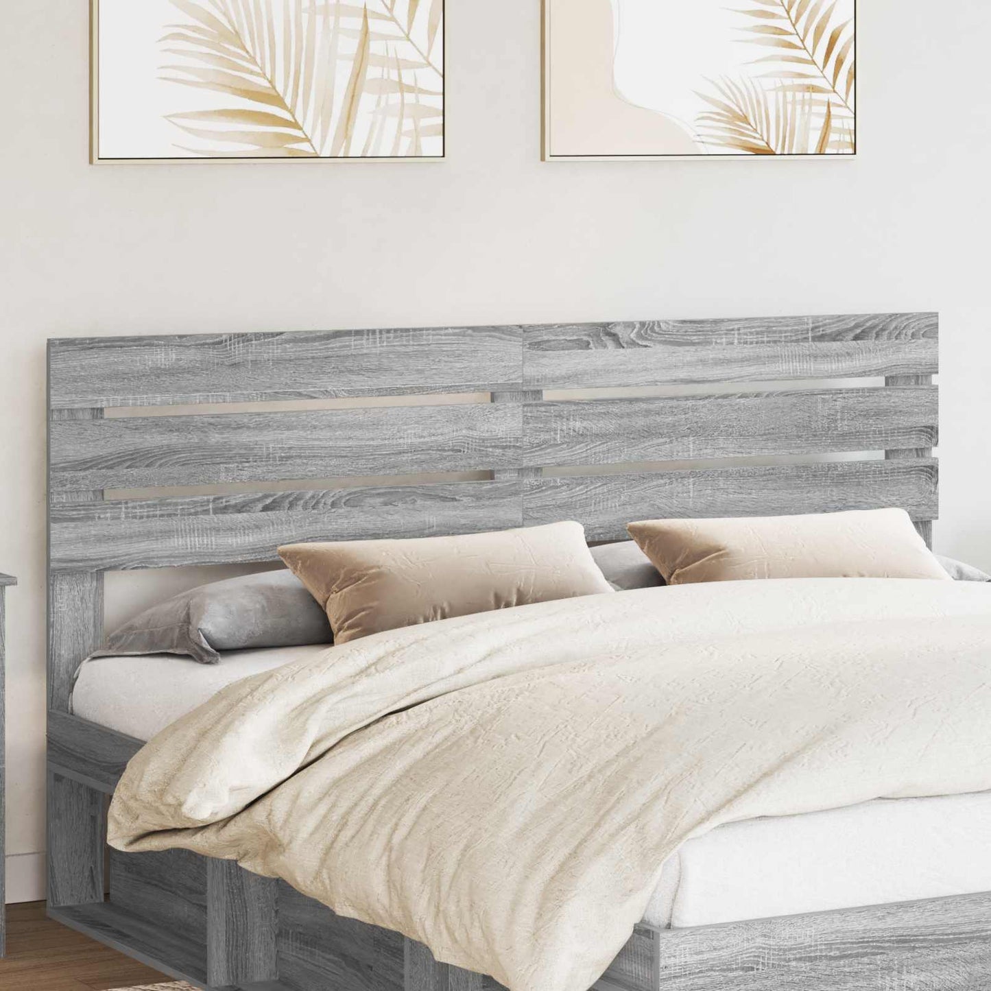 Testiera Grigio Sonoma 180 cm Legno multistrato