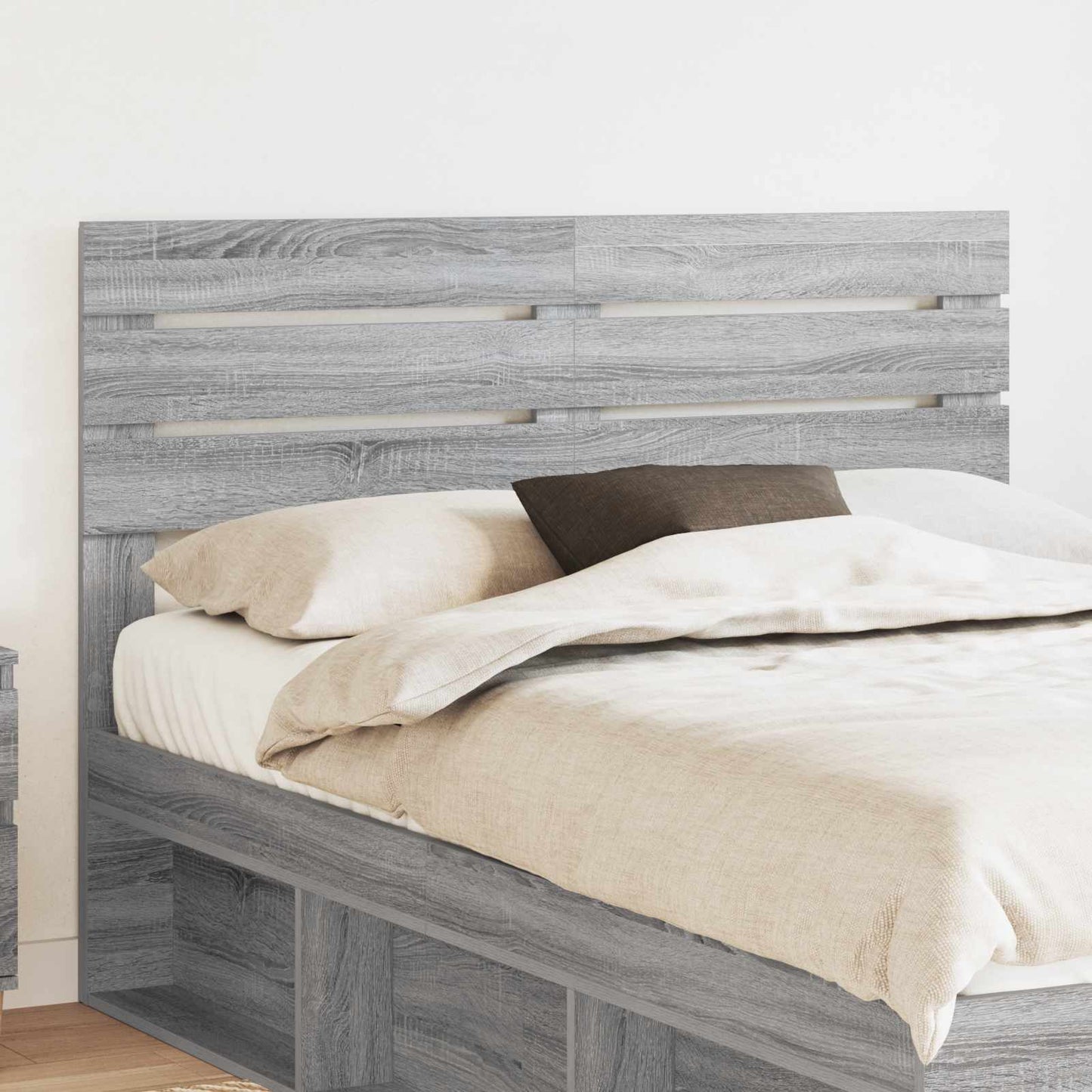 Testiera Grigio Sonoma 160 cm Legno multistrato