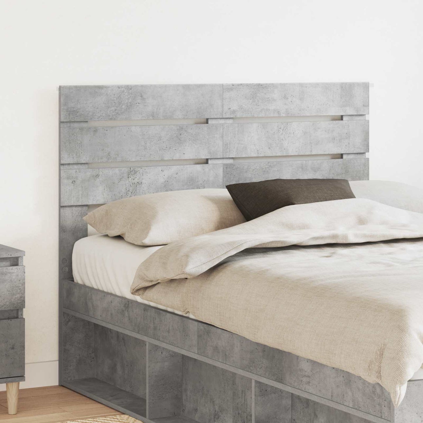 Testiera Grigio cemento 120 cm Legno multistrato