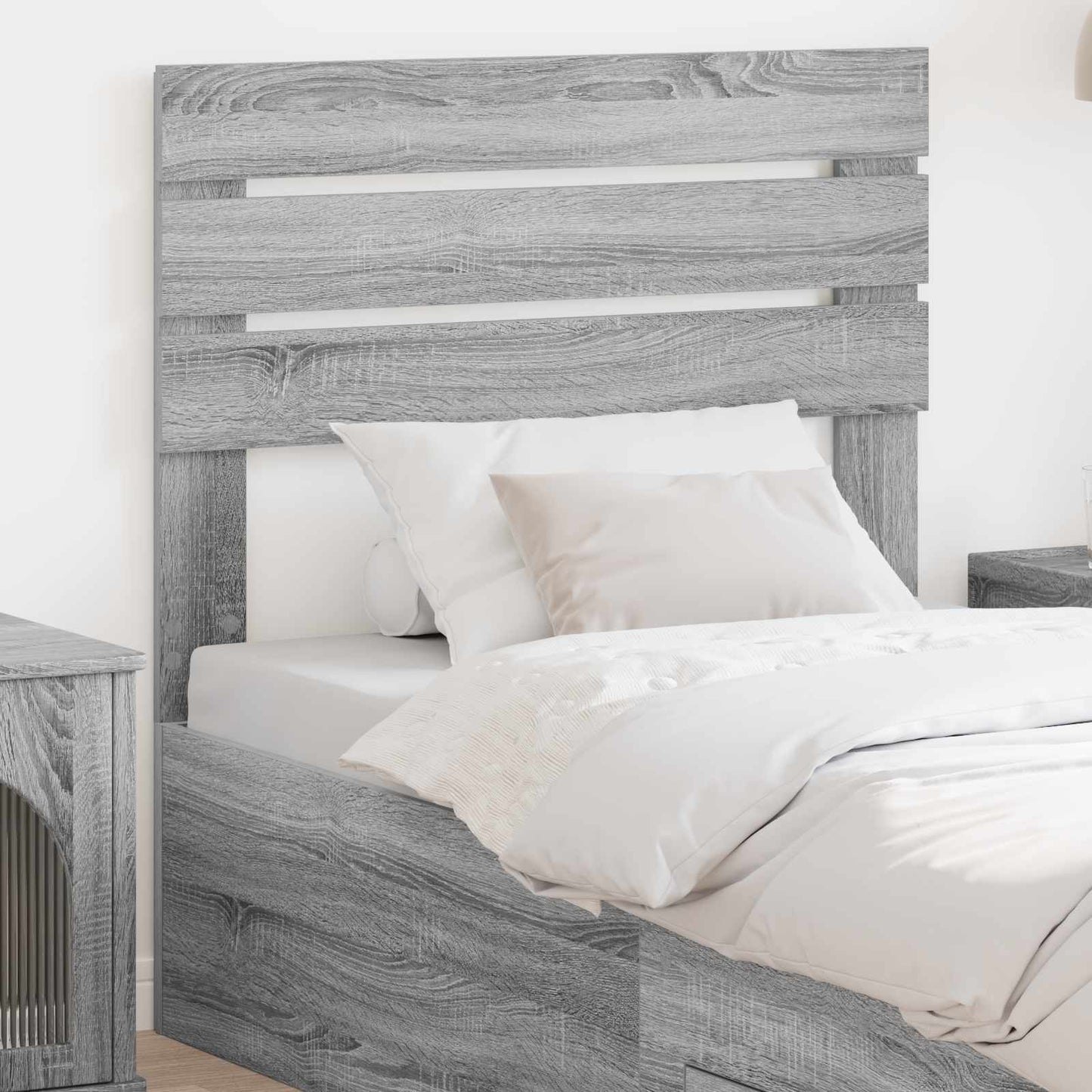 Testiera Grigio Sonoma 80 cm Legno multistrato