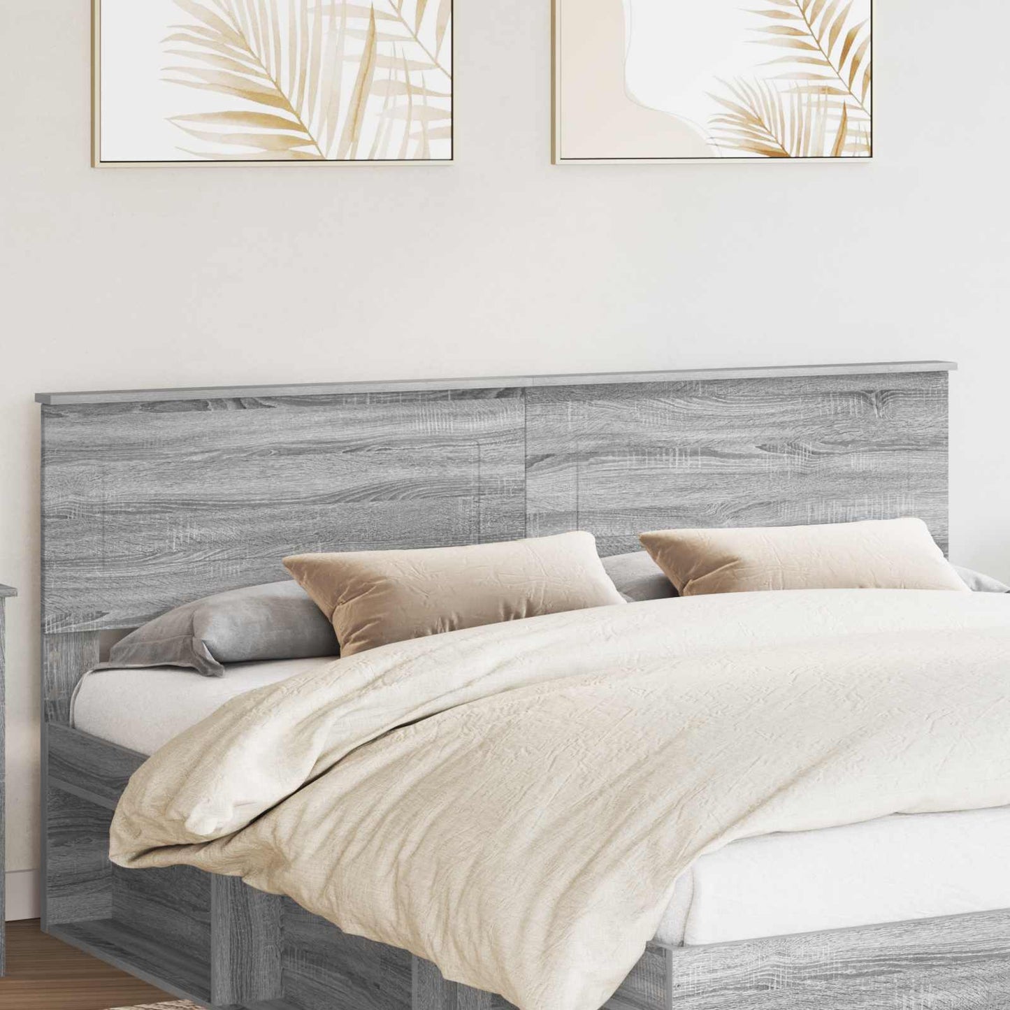 Testiera Grigio Sonoma 200 cm Legno multistrato