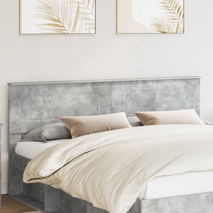 Testiera Grigio cemento 180 cm Legno multistrato