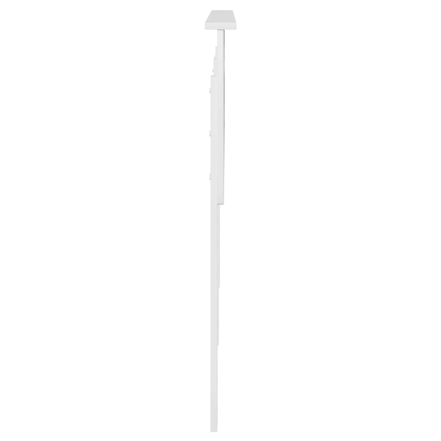 Testiera Bianco Lucido 180 cm Legno multistrato