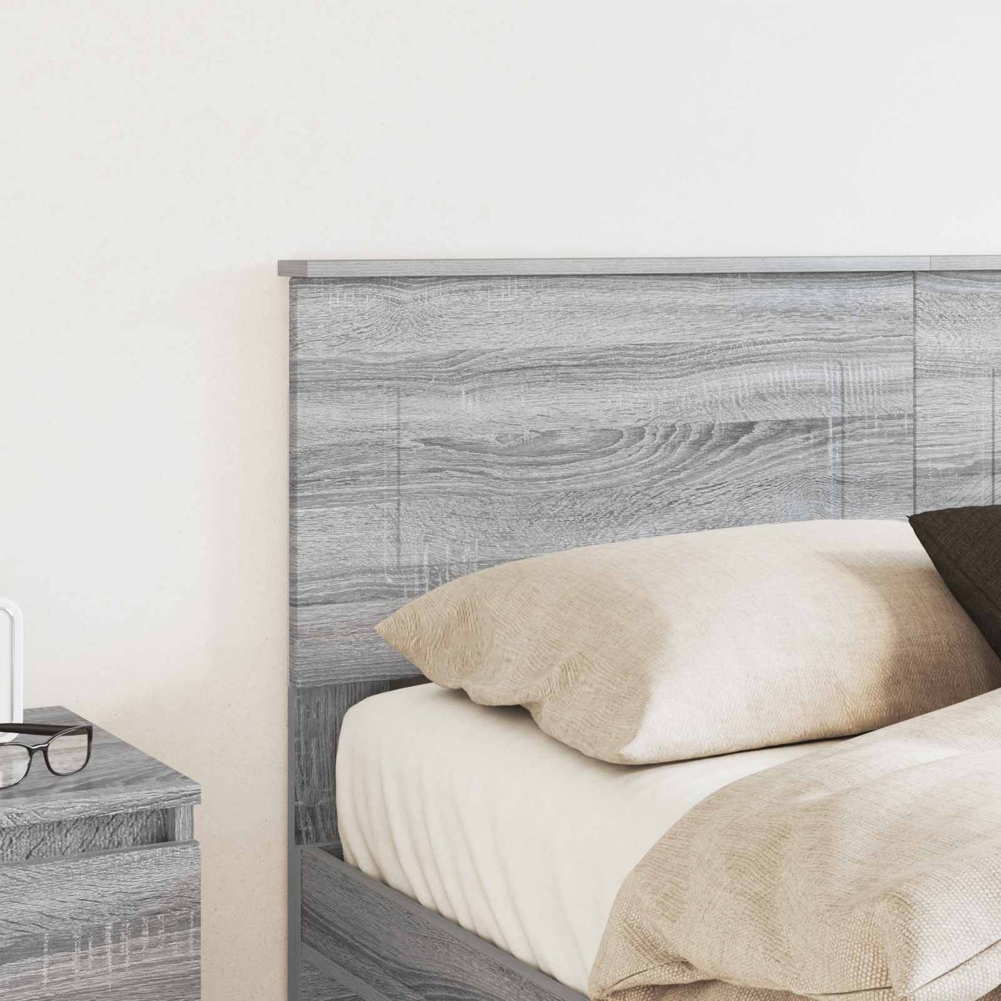 Testiera Grigio Sonoma 120 cm Legno multistrato