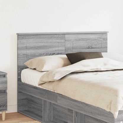 Testiera Grigio Sonoma 120 cm Legno multistrato