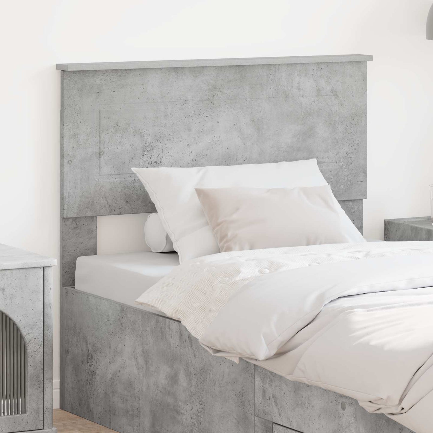 Testiera Grigio cemento 80 cm Legno multistrato