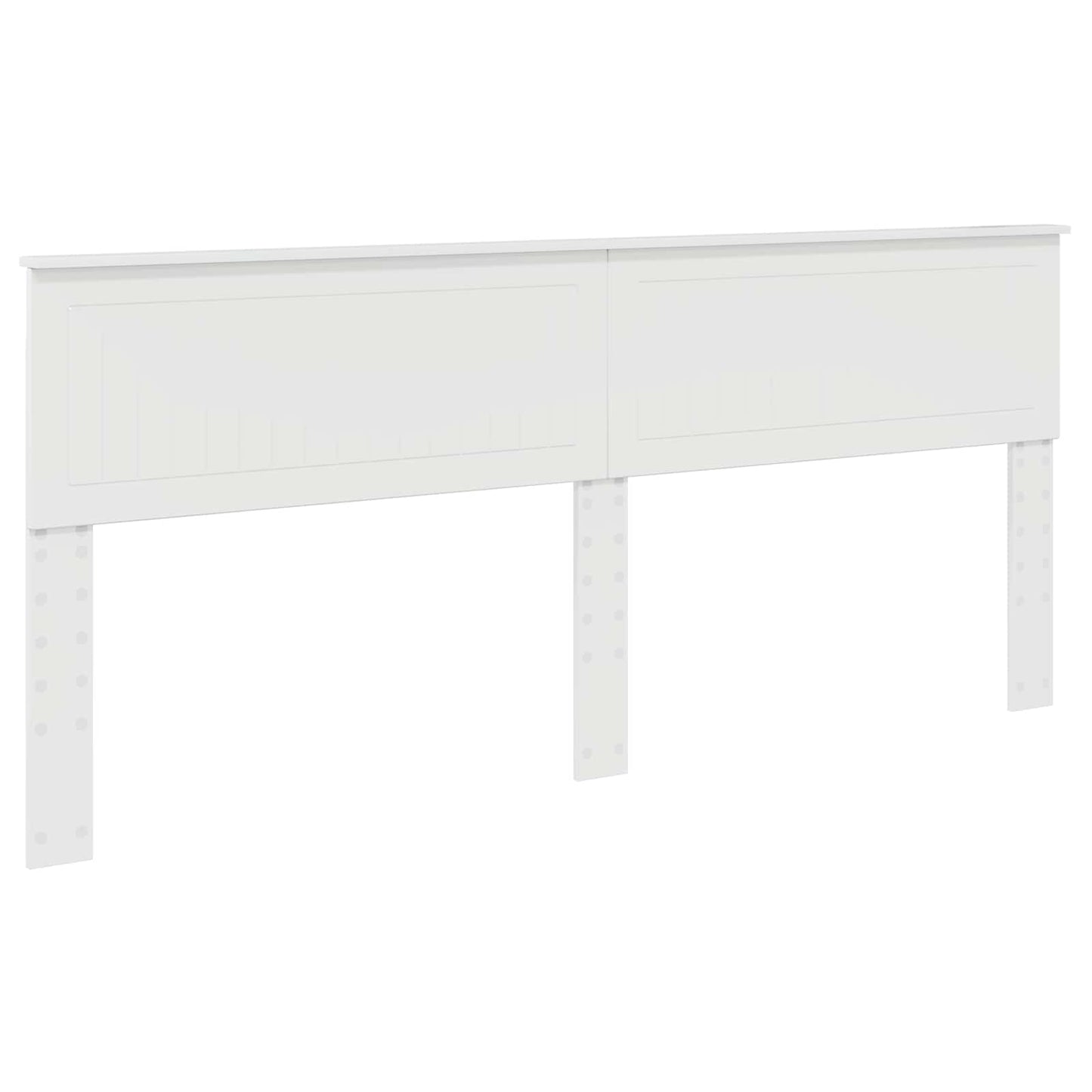 Testiera Bianco Lucido 200 cm Legno multistrato
