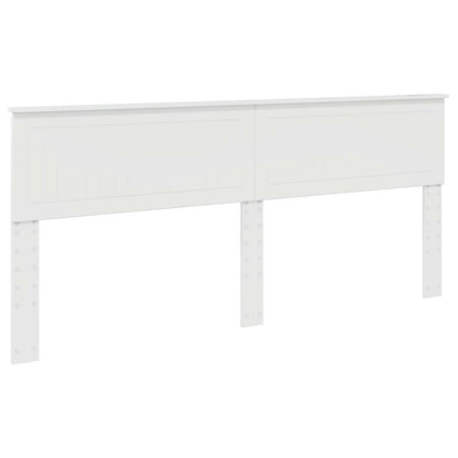 Testiera Bianco Lucido 200 cm Legno multistrato