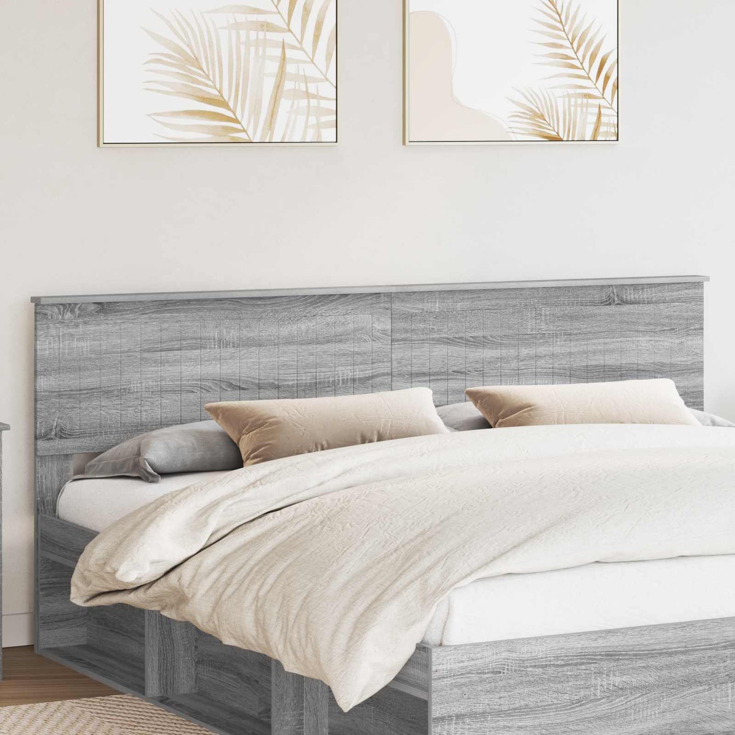 Testiera Grigio Sonoma 200 cm Legno multistrato