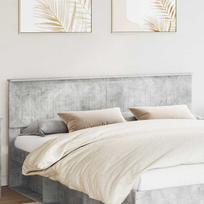 Testiera Grigio cemento 180 cm Legno multistrato