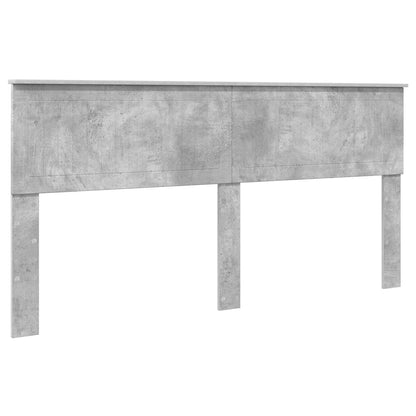 Testiera Grigio cemento 180 cm Legno multistrato