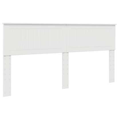 Testiera Bianco Lucido 180 cm Legno multistrato